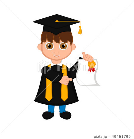 Cute graduated boy image 49461799