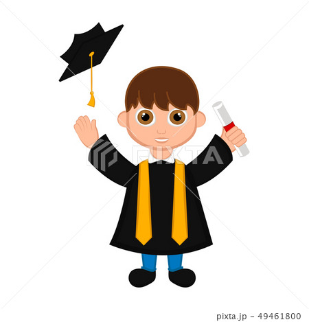 Cute graduated boy image 49461800
