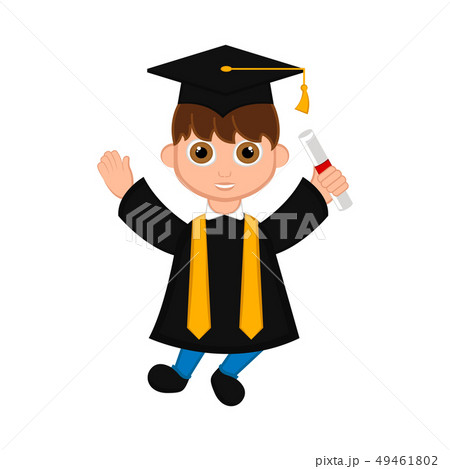 Cute graduated boy image 49461802