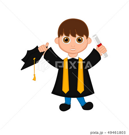 Cute graduated boy image 49461803