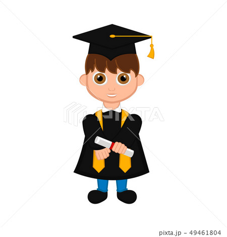 Cute graduated boy image 49461804
