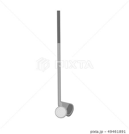 Isolated golf club with a ball Isolated golf club with a ball 49461891