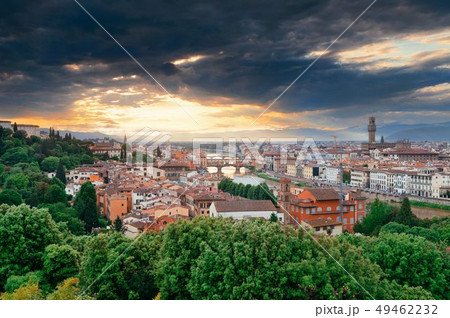 Florence skyline sunset Florence skyline sunset 49462232