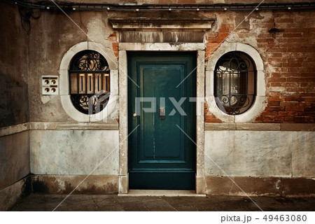 Vintage door and window Vintage door and window 49463080