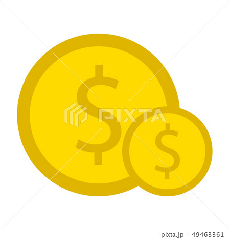 Isolated dollar coin icon Isolated dollar coin icon 49463361