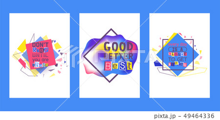 Alphabetical collage set of cards vector illustration. Words cut out by scissors from colorful paper Alphabetical collage set of cards vector illustration. Words cut out by scissors from colorful paper 49464336