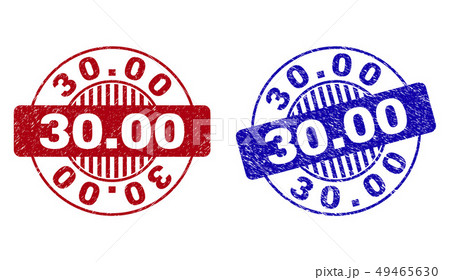 Grunge 30.00 Scratched Round Stamp Seals 49465630