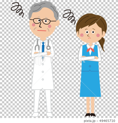 ポップな年を重ねた医者と受付の女性が困る ポップな年を重ねた医者と受付の女性が困る 49465710