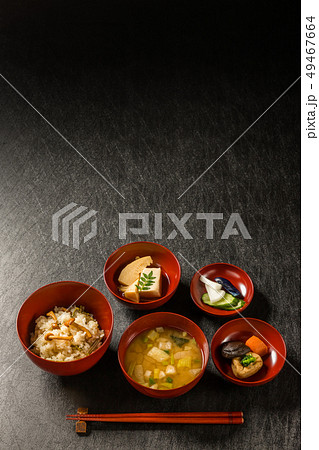 精進料理　Buddhist cuisine (vegetarian cuisine of Japan 49467664