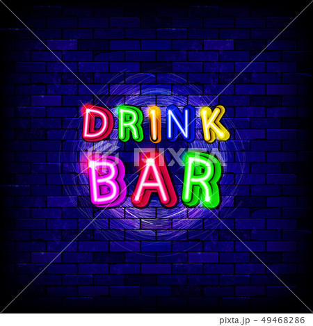 illustration Colorful neon lamps for bars 49468286