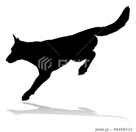 Dog Silhouette Pet Animal Stock Illustration