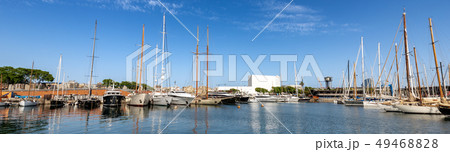 Port Vell - Waterfront harbor in Barcelona Spain 49468828