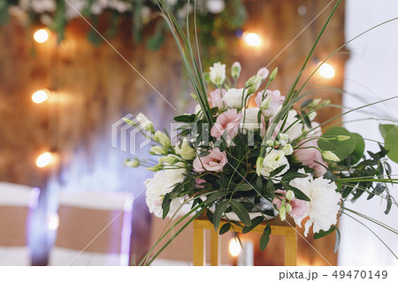 Flower arrangement at wedding 49470149