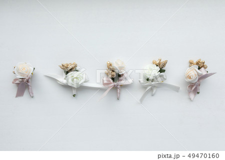 Wedding bouquets in a row Wedding bouquets in a row 49470160