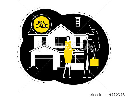 House for sale - flat design style illustration 49470348