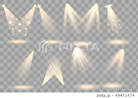 Bright lighting with spotlights 49471474