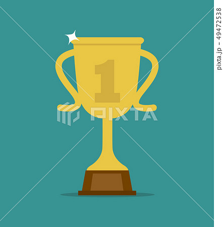 trophy cup flat icon trophy cup flat icon 49472538