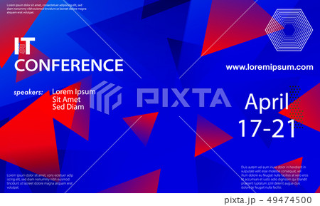 Conference announcement design template. Conference announcement design template. 49474500