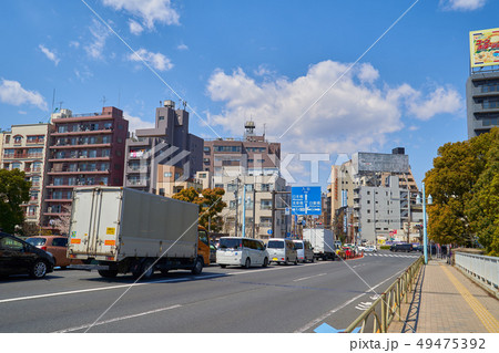 浅草の言問橋(都道319号 水戸街道)から言問橋西交差点方面を見る 49475392