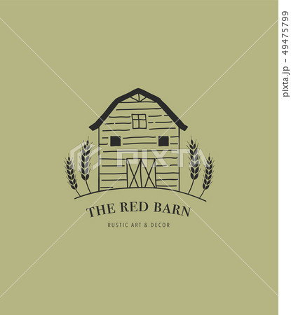 Hand drawn home, farm and barn logo, icon. Hand drawn home, farm and barn logo, icon. 49475799