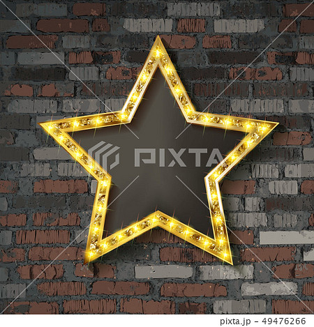 Star with light bulbs Star with light bulbs 49476266