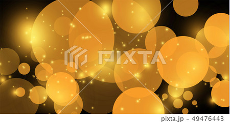 Yellow bokeh. The abstract of circle light bokeh background. Golden Lights Background. Christmas 49476443