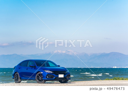 車 青のスポーツカー 滋賀をドライブ 車 青のスポーツカー 滋賀をドライブ 49476473