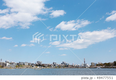 春の千波湖 茨城県水戸市 春の千波湖 茨城県水戸市 49477551