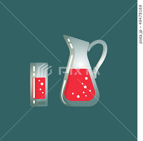 Sweet Colored Water in Glass Jar Container Icon 49478169