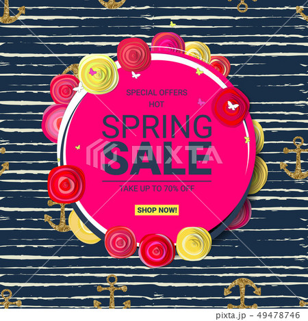 Spring sale. Main label Spring sale. Main label 49478746