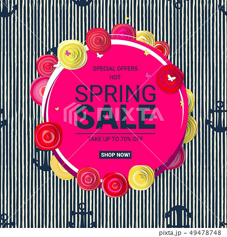 Spring sale. Main label Spring sale. Main label 49478748