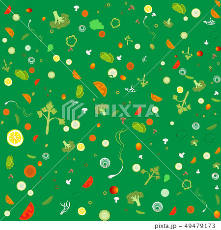 Vegetable pattern for web and print decoration 49479173