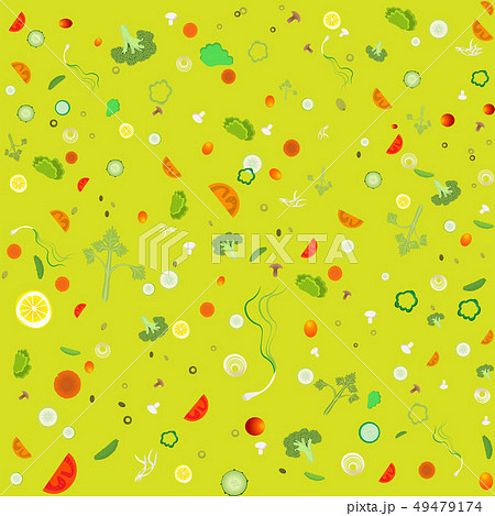 Vegetable pattern for web and print decoration 49479174