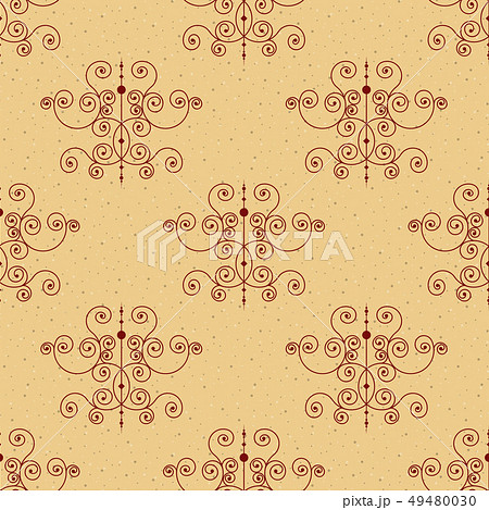 Seamless pattern or forged elements. Modern style for wallpaper, wrapping, fabric, background Seamless pattern or forged elements. Modern style for wallpaper, wrapping, fabric, background 49480030