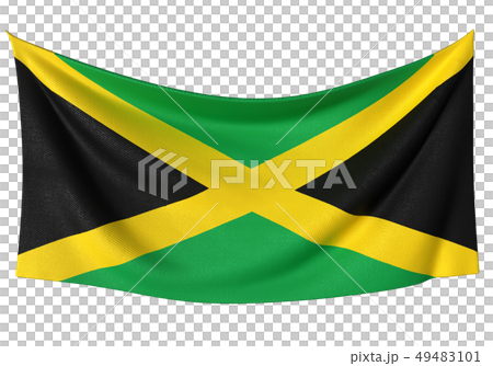 Jamaica flag ratio 1: 2 Jamaica flag ratio 1: 2 49483101