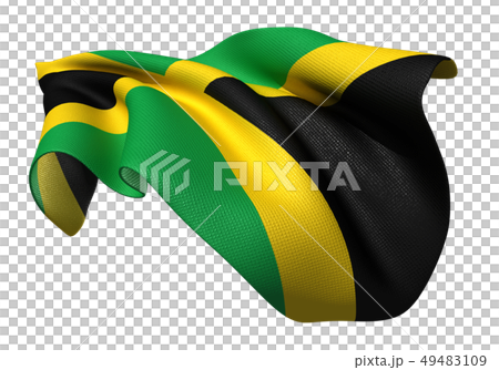 Jamaica flag ratio 1: 2 Jamaica flag ratio 1: 2 49483109