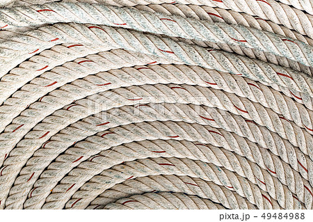 jute rope gray thick round background texture 49484988