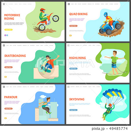 Skydiving and Highlining Man, Skateboarder Male 49485774