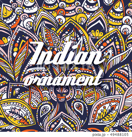 Abstract ornament background illustration 49488105