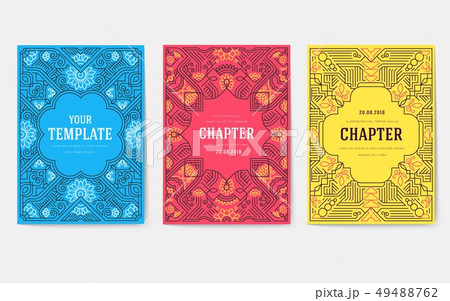 Invitations in a modern style for business. 49488762