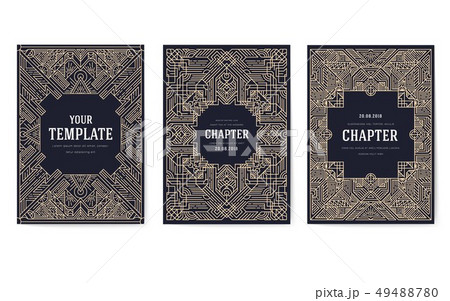 Abstract vector brochure cards set. Abstract vector brochure cards set. 49488780