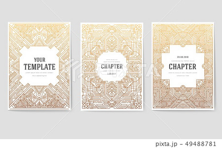 Thin line art set. Thin line art set. 49488781