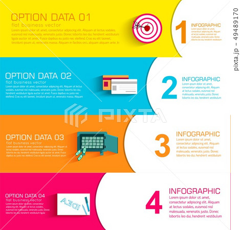 Business flat infographic template with text field 49489170