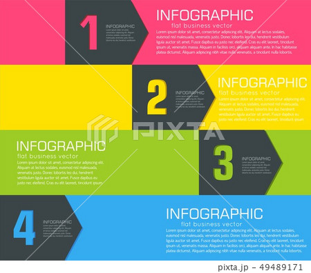 Business flat infographic template with text field 49489171