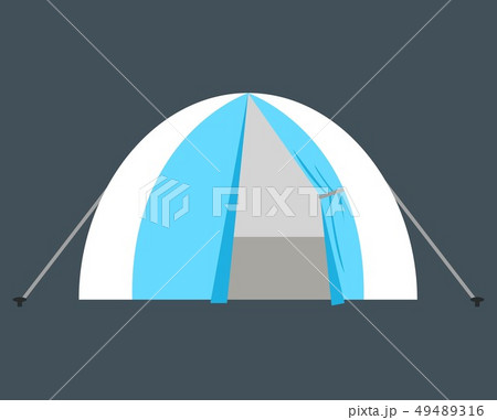 Tent vector illustration symbol object.  49489316