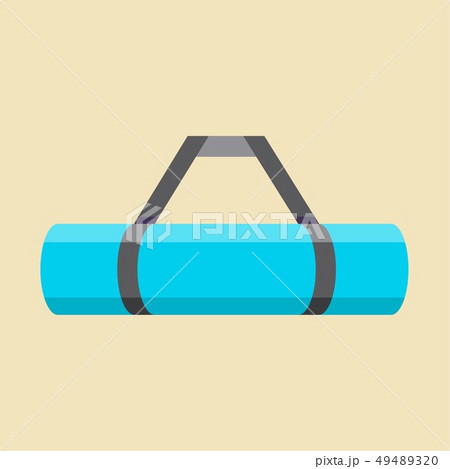 hiking mat vector illustration symbol object. hiking mat vector illustration symbol object. 49489320