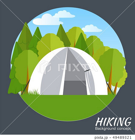 Tent vector illustration symbol object.  49489321