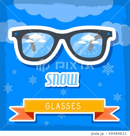retro weather glasses background concept retro weather glasses background concept 49489631