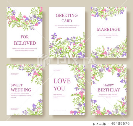 Set of flower wedding ornament concept.  49489676