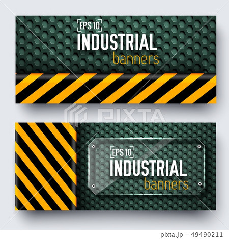 danger tech abstract banners. 49490211